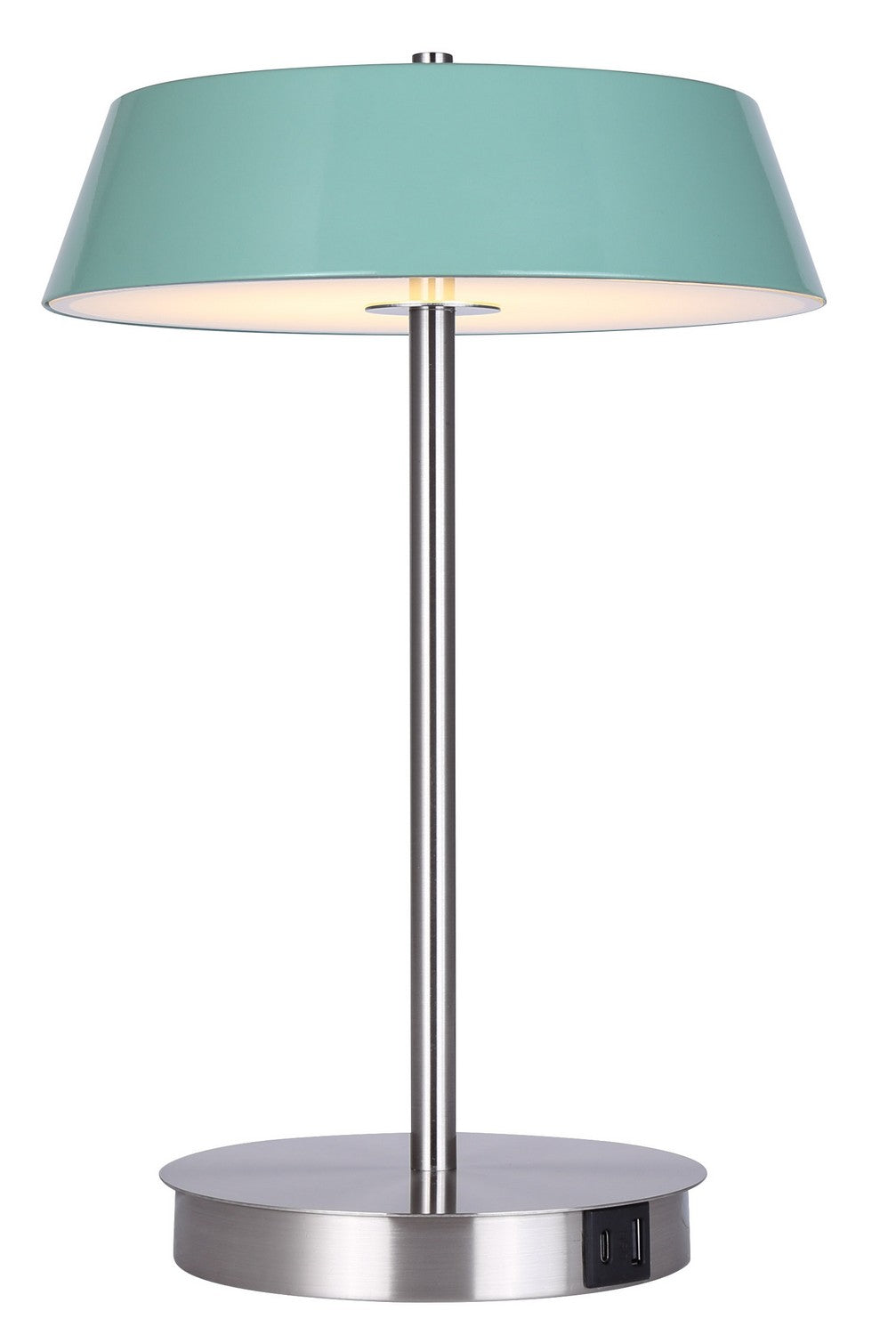 Jessa LED Table Lamp in Brushed Nickel - available from The Lighting Shoppe, trusted by Canadian homeowners