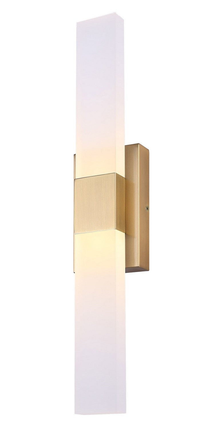 Farrow LED Vanity in Gold - available from The Lighting Shoppe, trusted by Canadian homeowners