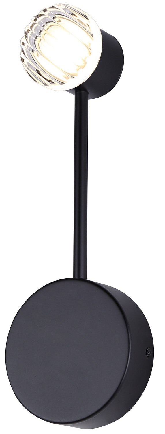 Vanya LED Wall Sconce in Black - available from The Lighting Shoppe, trusted by Canadian homeowners