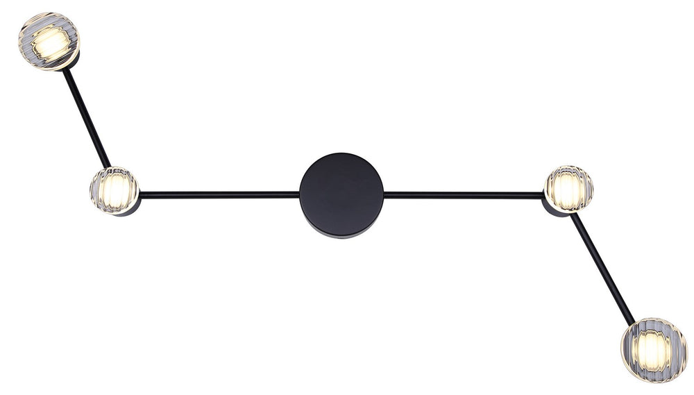 Canarm Canada - LWF313A04BK - LED Wall Sconce - Vanya - Black