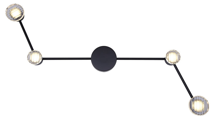 Canarm Canada - LWF313A04BK - LED Wall Sconce - Vanya - Black