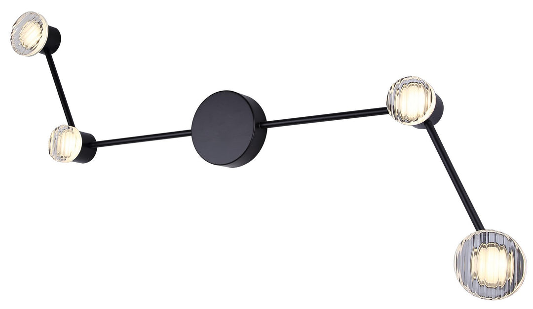 Vanya LED Wall Sconce in Black - available from The Lighting Shoppe, trusted by Canadian homeowners