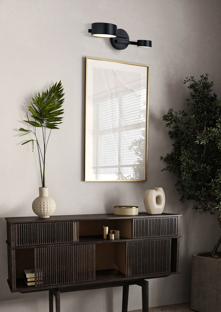 Canarm Canada - LWF315A02BK - LED Wall Sconce - Montgomery - Black
