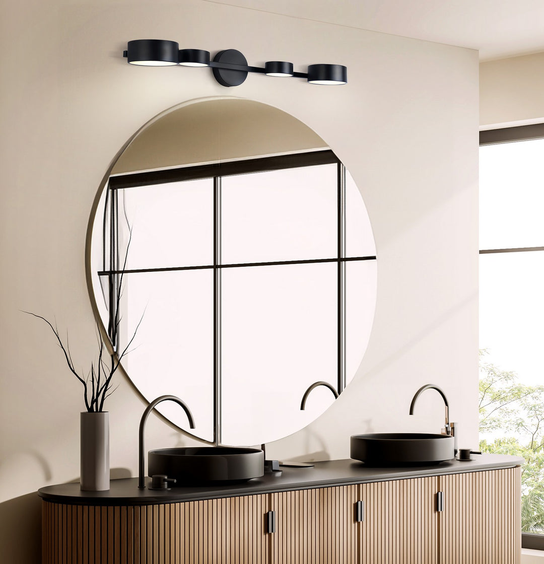 Canarm Canada - LWF315A04BK - LED Wall Sconce - Montgomery - Black