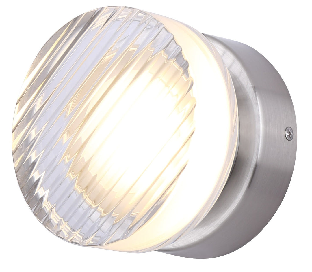 Benni LED Wall Sconce in Nickel - available from The Lighting Shoppe, trusted by Canadian homeowners