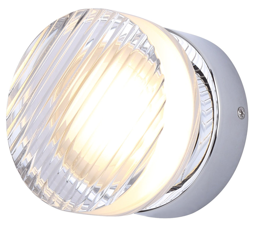 Benni LED Wall Sconce in Chrome - available from The Lighting Shoppe, trusted by Canadian homeowners