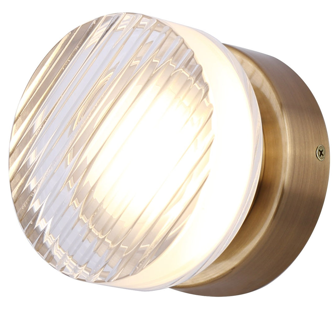 Benni LED Wall Sconce in Gold - available from The Lighting Shoppe, trusted by Canadian homeowners