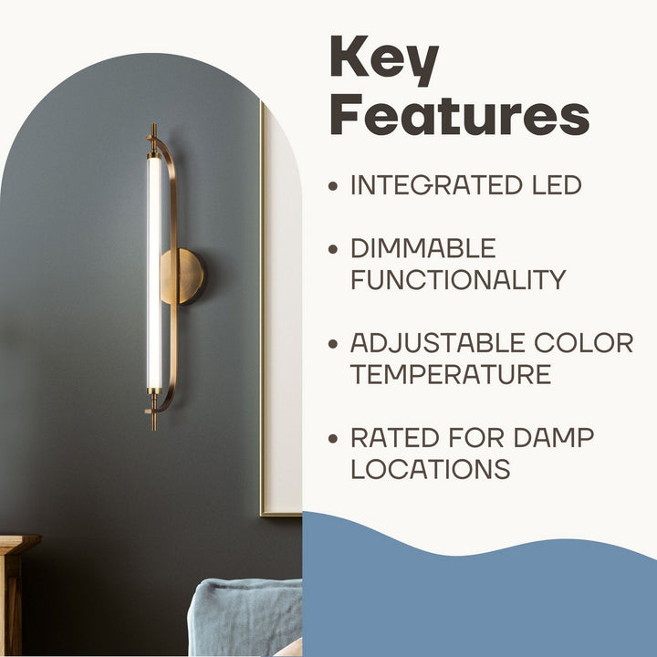 Canarm Canada - LWL319A25GD - LED Wall Sconce - Keaton - Gold