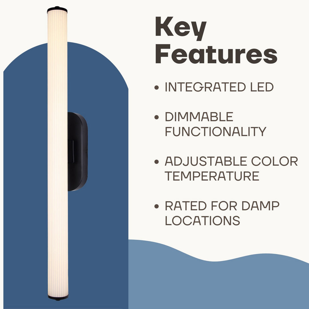 Canarm Canada - LWL322A35BK - LED Wall Sconce - Ozzy - Black