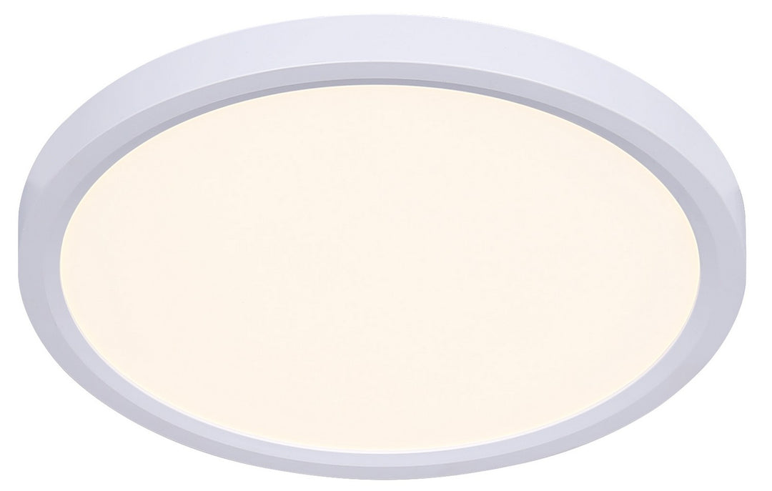 One Light Flush Mount in White - available from The Lighting Shoppe, trusted by Canadian homeowners