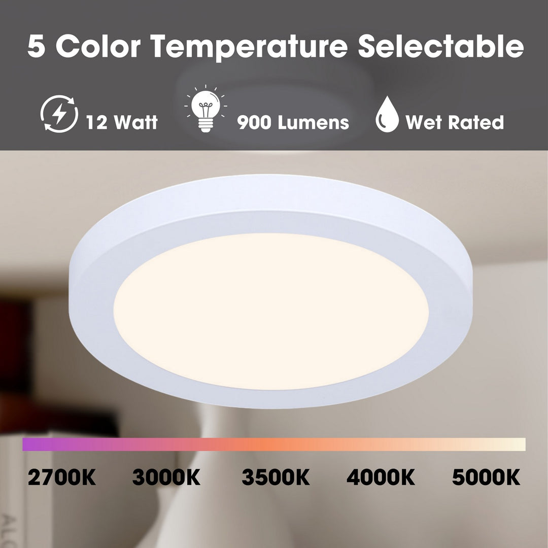 Canarm Canada - SMD712WH - One Light Flush Mount - Led Round - White