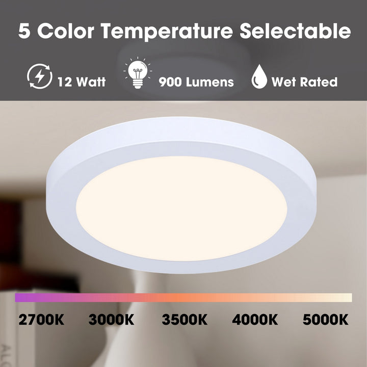 Canarm Canada - SMD712WH - One Light Flush Mount - Led Round - White