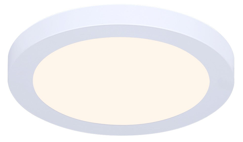 One Light Flush Mount in White - available from The Lighting Shoppe, trusted by Canadian homeowners