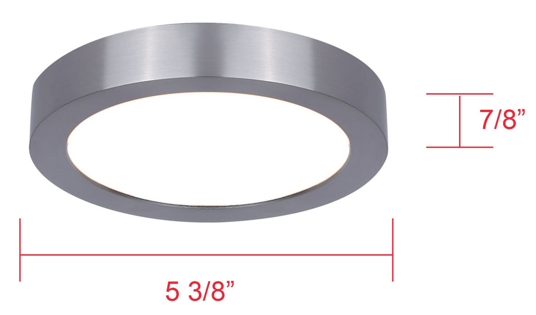 Canarm Canada - DL-5F-10S-BN-C - LED Flush Mount - Led Disk Light - Brushed Nickel