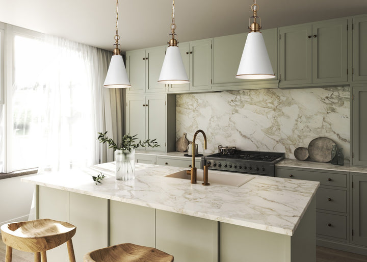 Canarm Canada - IPL2195B01WHG - One Light Pendant - Ollie - Gold