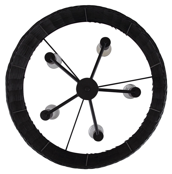 Canarm Canada - ICH2177B05BK23 - Five Light Chandelier - Granna - Black