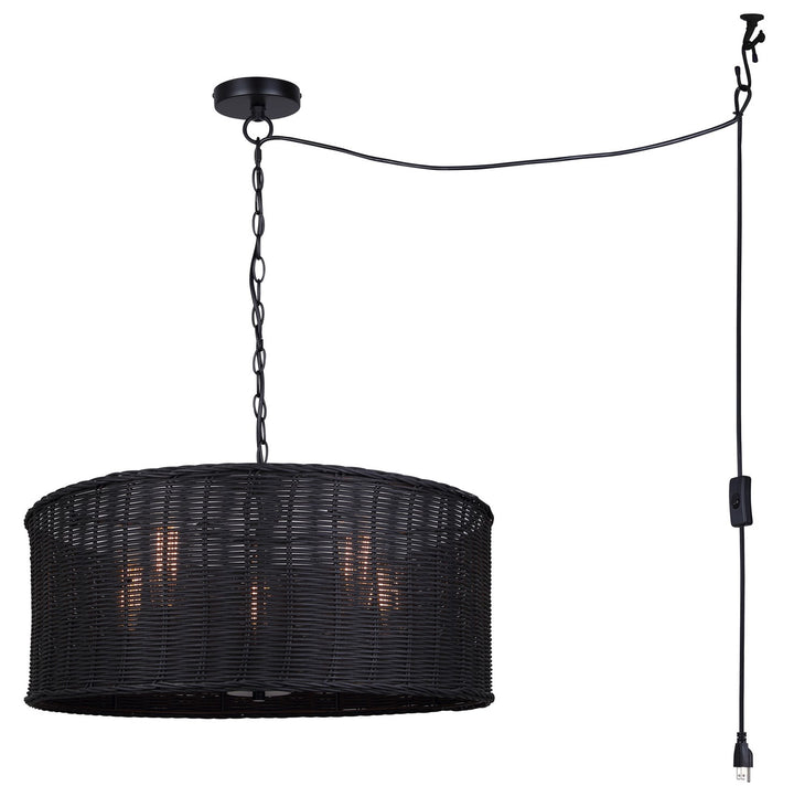 Canarm Canada - ICH2177B05BK23 - Five Light Chandelier - Granna - Black