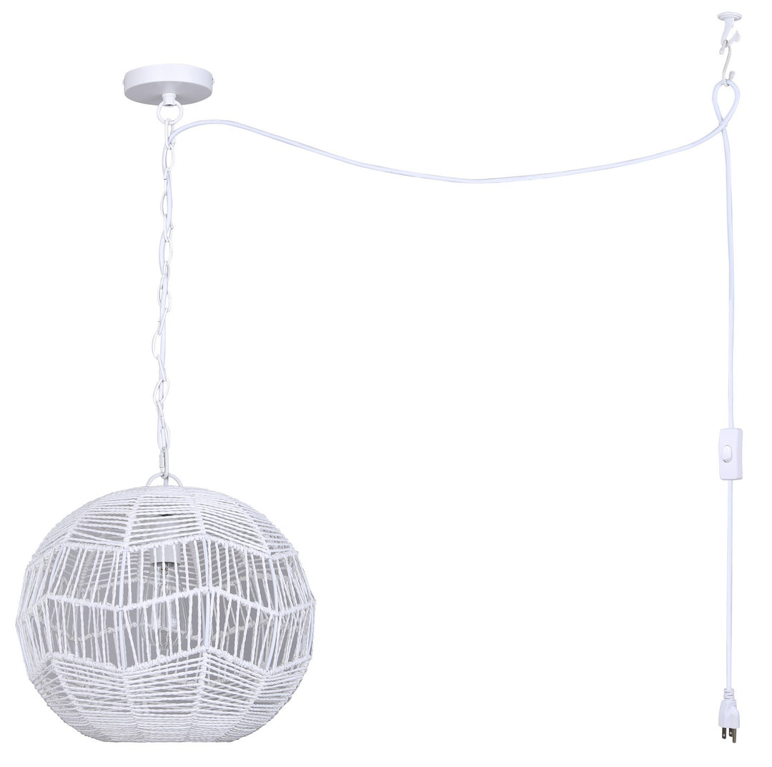 Canarm Canada - IPL1197A01WH - One Light Pendant - Valence - White