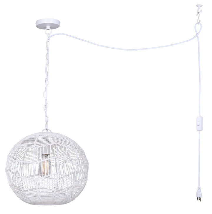 Canarm Canada - IPL1197A01WH - One Light Pendant - Valence - White