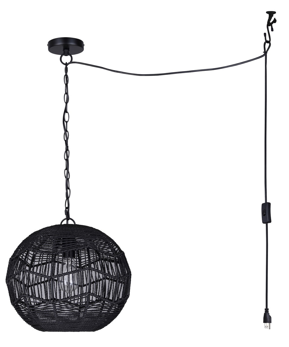 Canarm Canada - IPL1197A01BK - One Light Pendant - Valence - Matte Black