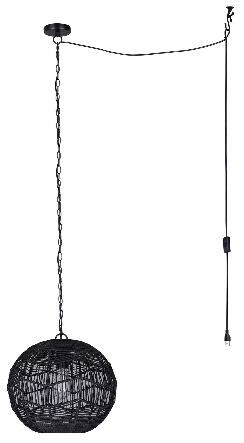 Canarm Canada - IPL1197A01BK - One Light Pendant - Valence - Matte Black