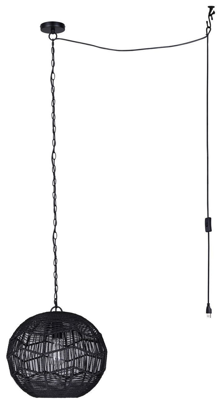 Canarm Canada - IPL1197A01BK - One Light Pendant - Valence - Matte Black
