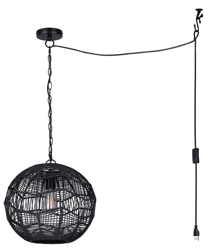 Canarm Canada - IPL1197A01BK - One Light Pendant - Valence - Matte Black
