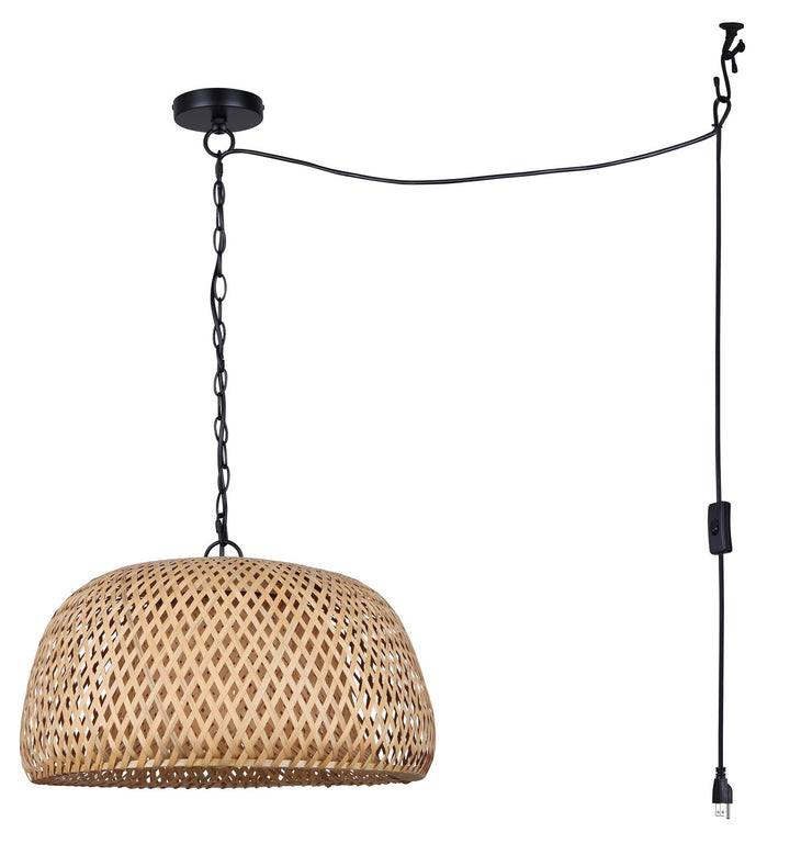 Canarm Canada - IPL2109B01BK - One Light Pendant - Hanoi - Black