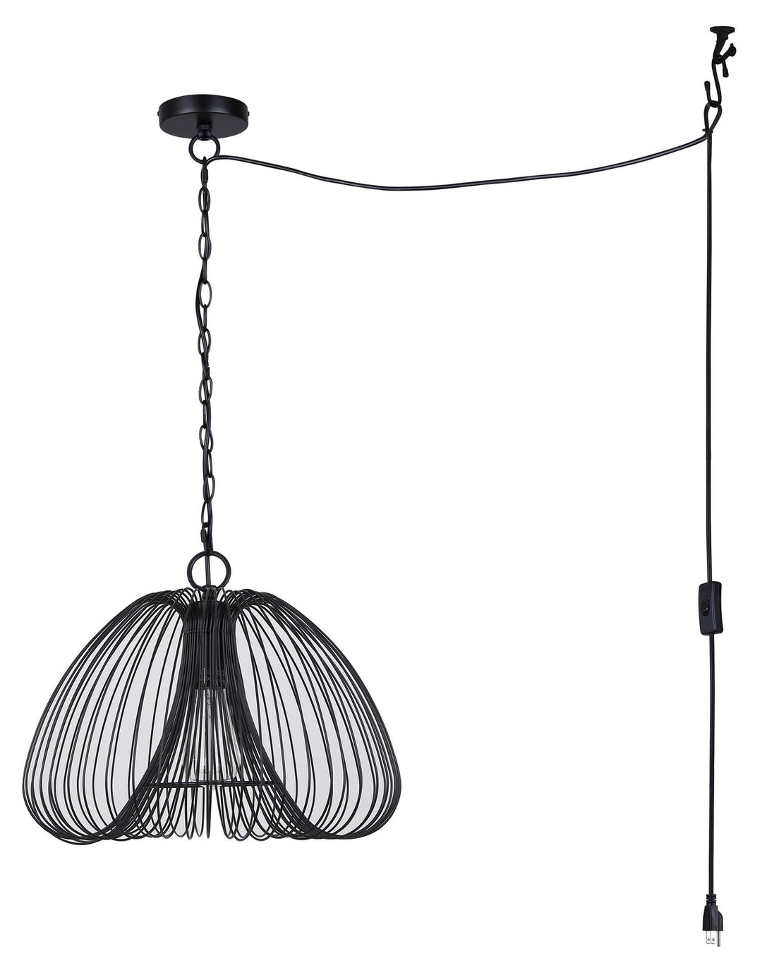 Canarm Canada - IPL2112B01BK - One Light Pendant - Stockholm - Black