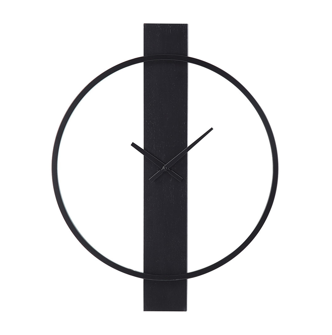 Romane Wall Clock in Matte Black - available from The Lighting Shoppe, trusted by Canadian homeowners