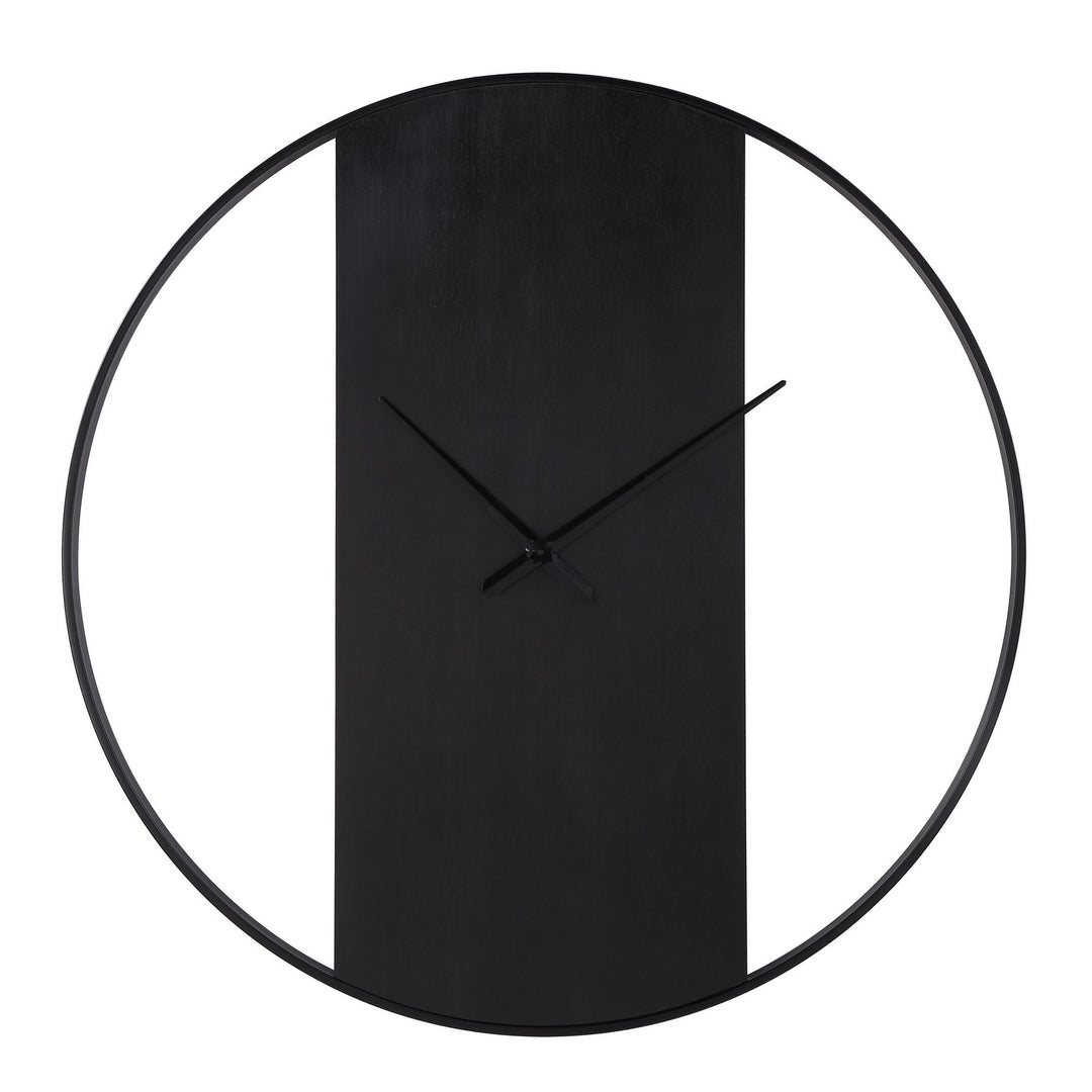 Romy Wall Clock in Matte Black - available from The Lighting Shoppe, trusted by Canadian homeowners