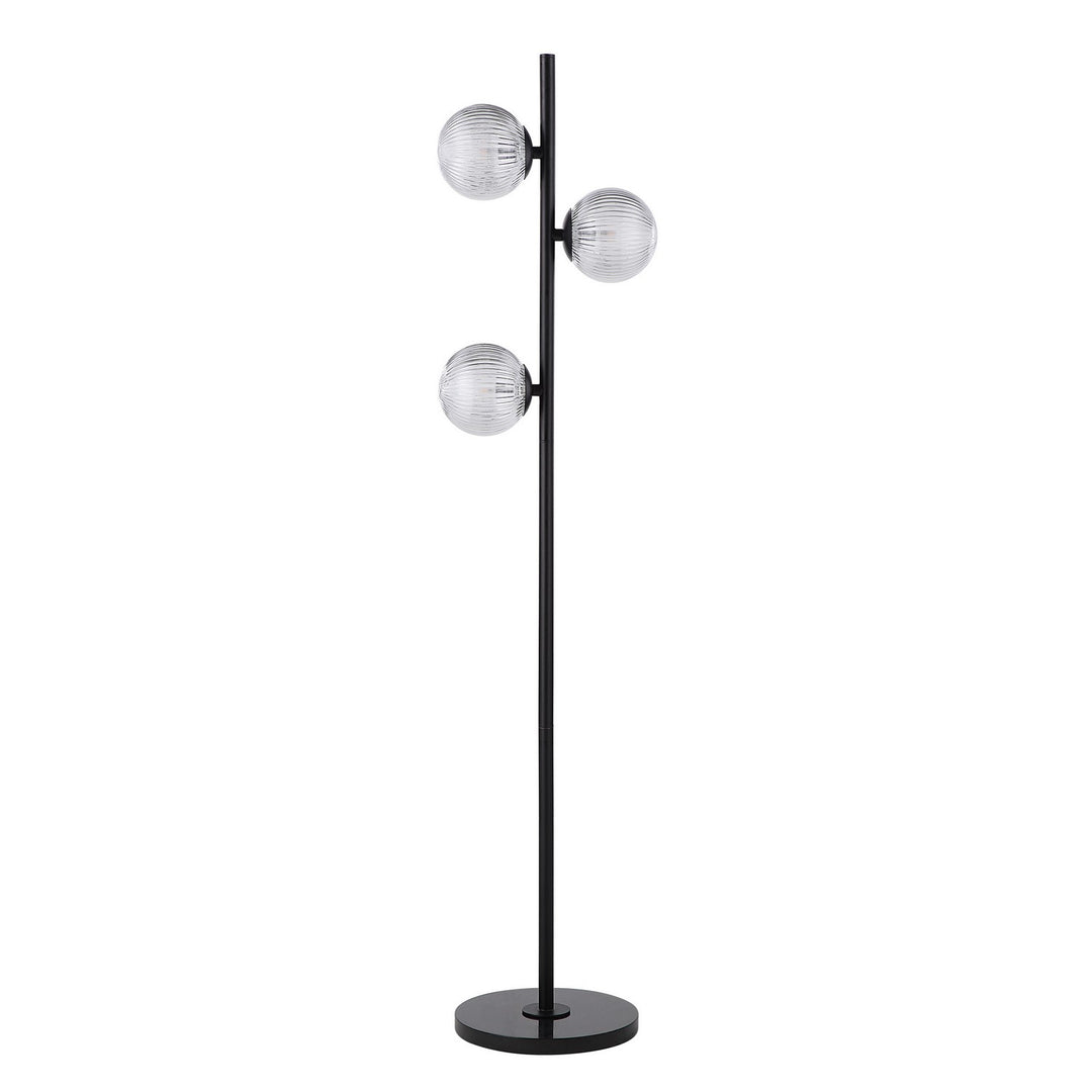 Khera LED Floor Lamp in Matte Black - available from The Lighting Shoppe, trusted by Canadian homeowners