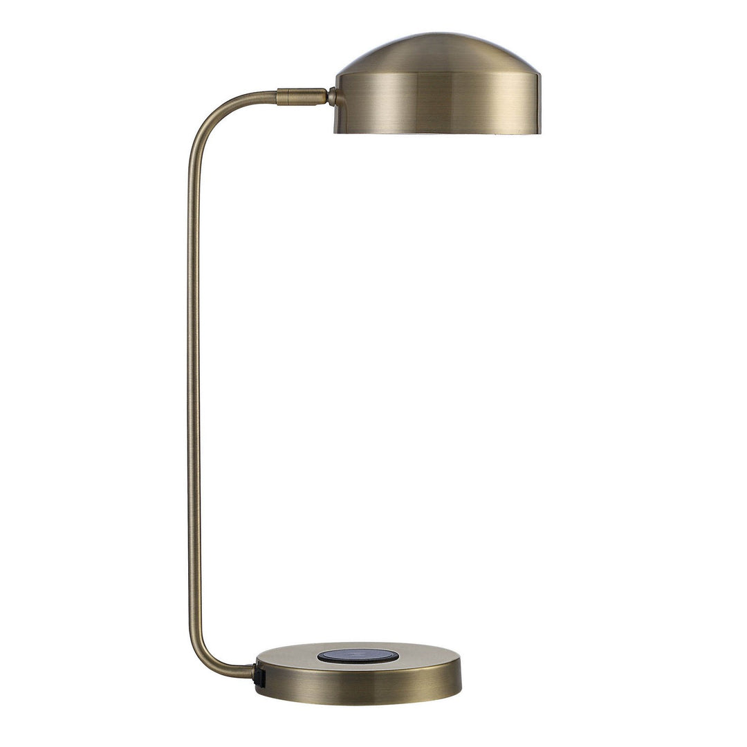 Riesco LED Table Lamp in Antique Brass - available from The Lighting Shoppe, trusted by Canadian homeowners