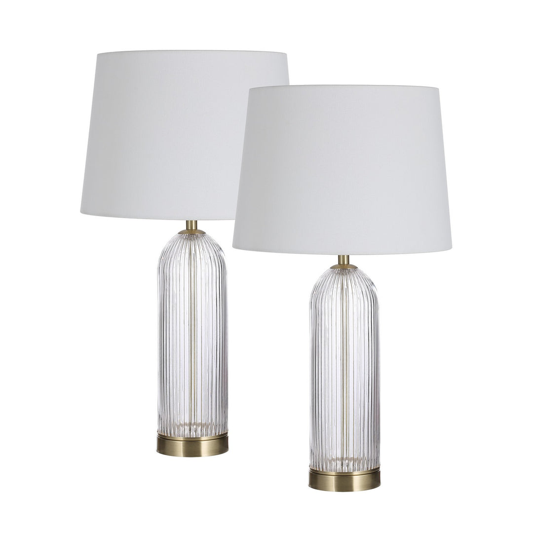 Ocala LED Table Lamp- Set Of Two in Clear - available from The Lighting Shoppe, trusted by Canadian homeowners