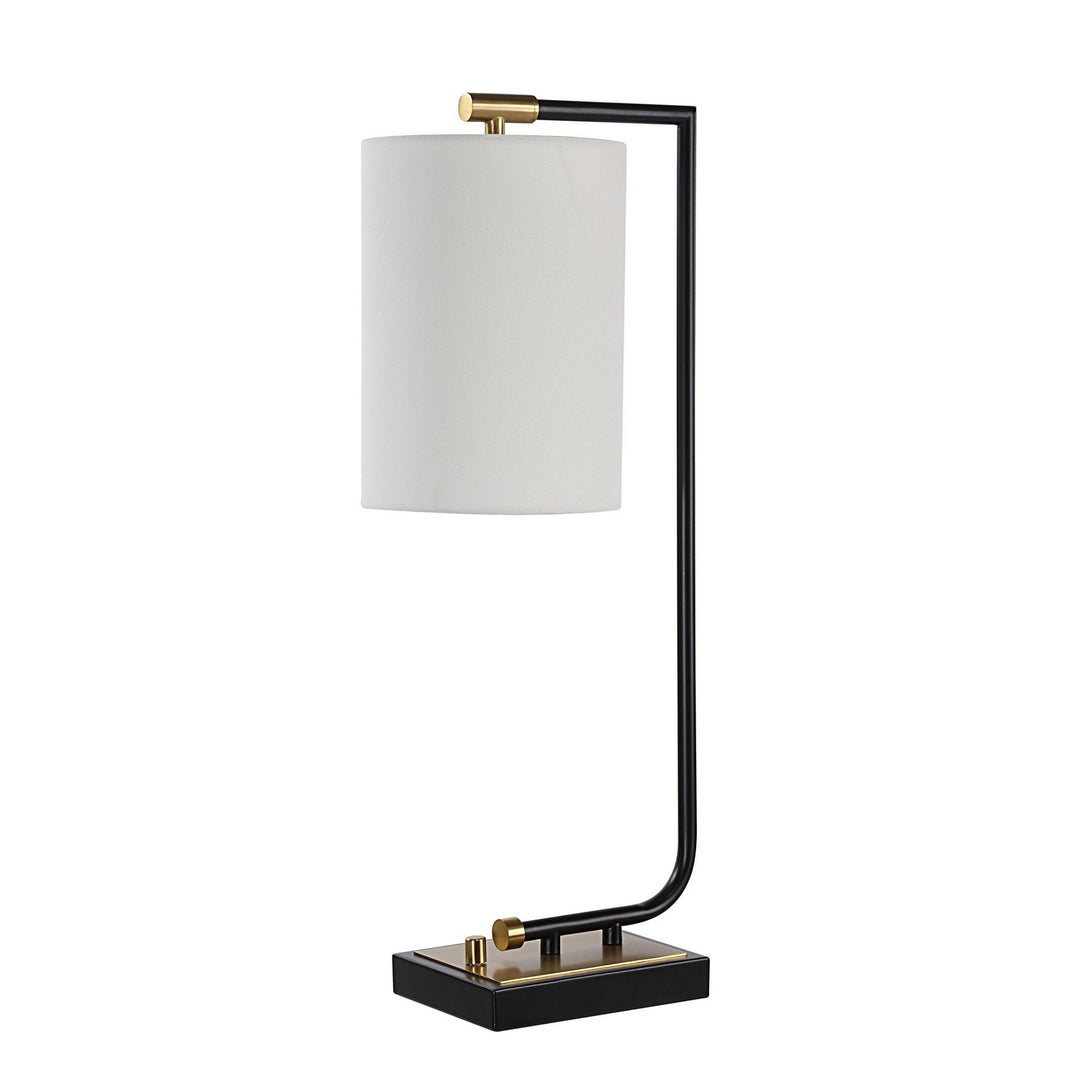 Perlato One Light Table Lamp in Matte Black - available from The Lighting Shoppe, trusted by Canadian homeowners