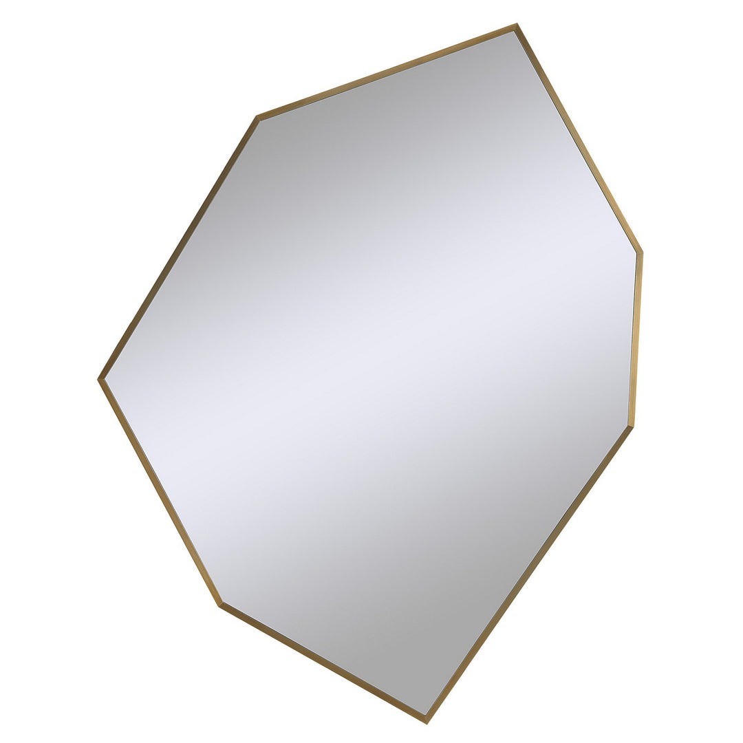 Devika Mirror in Satin Brass - available from The Lighting Shoppe, trusted by Canadian homeowners
