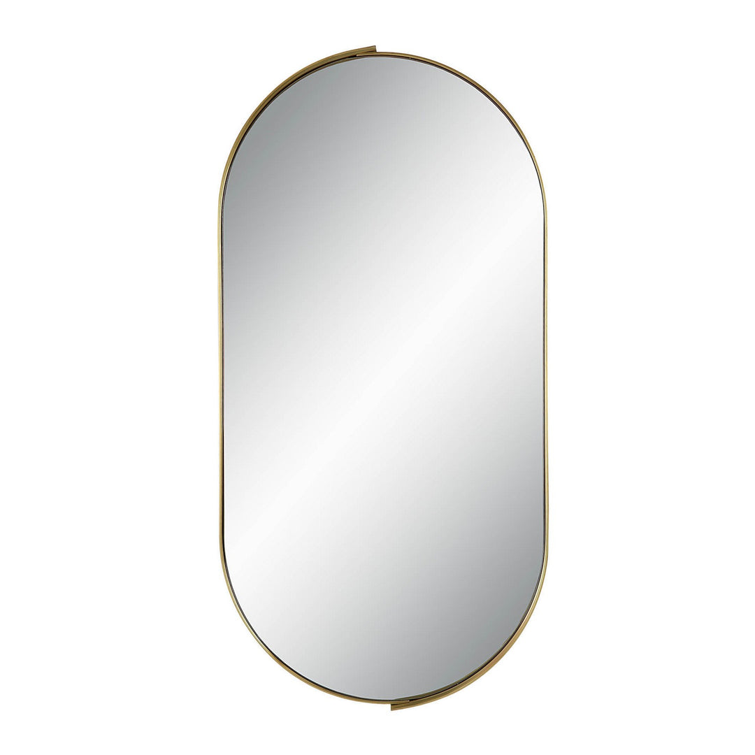 Aleah Mirror in Satin Brass - available from The Lighting Shoppe, trusted by Canadian homeowners