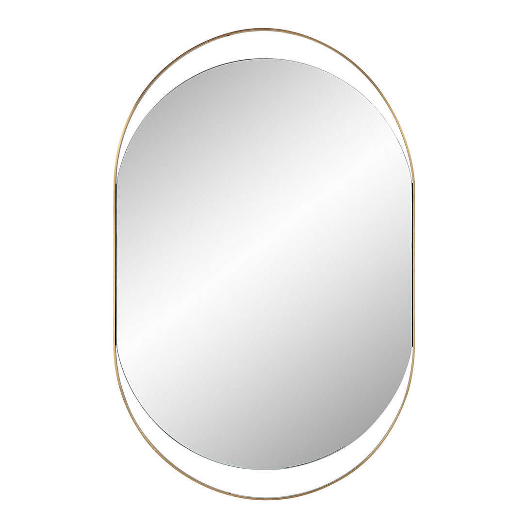 Ecru Mirror in Satin Brass - available from The Lighting Shoppe, trusted by Canadian homeowners