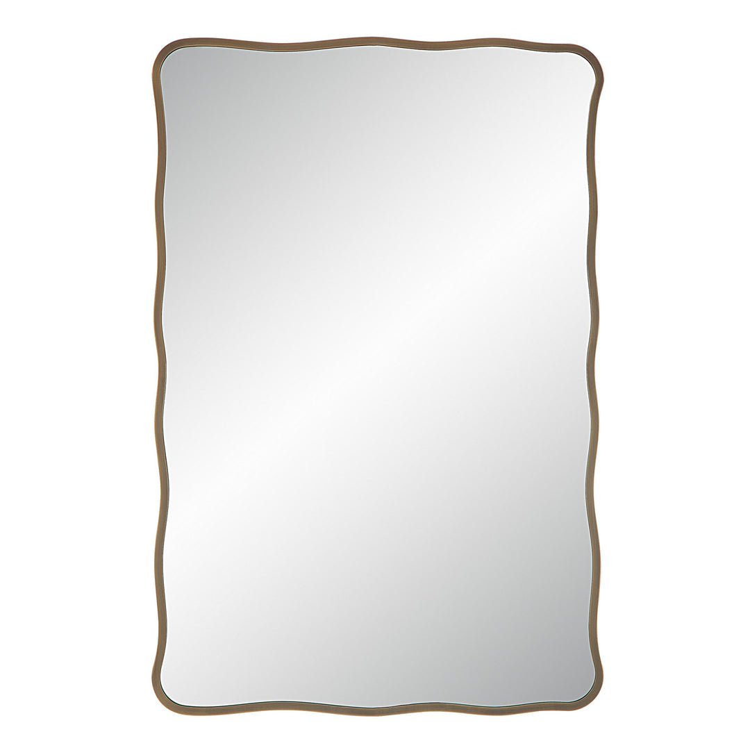 Basel Mirror in Dark Antique Brushed Brass - available from The Lighting Shoppe, trusted by Canadian homeowners