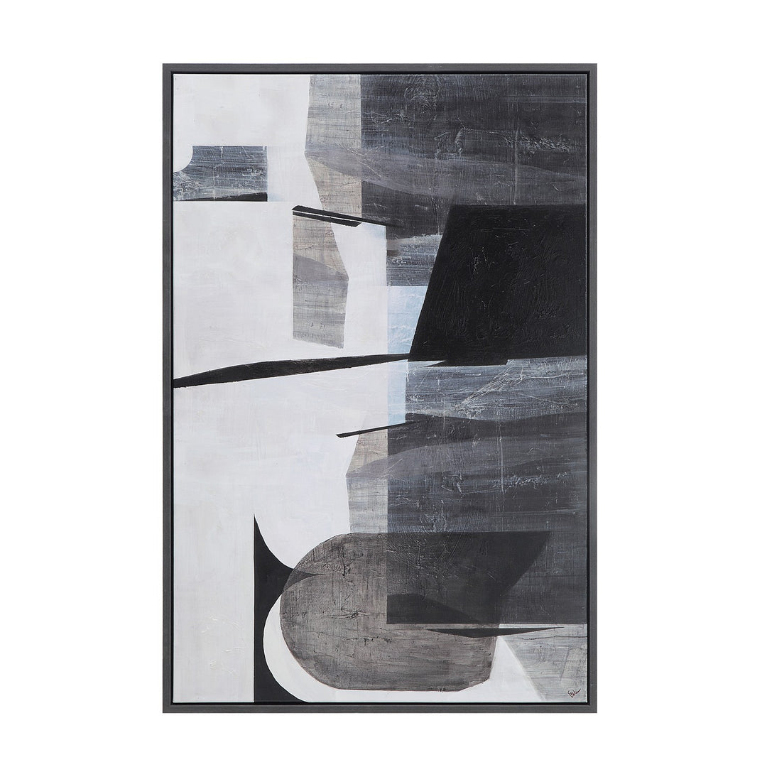 Elliott Canvas Art in Charcoal Black - available from The Lighting Shoppe, trusted by Canadian homeowners