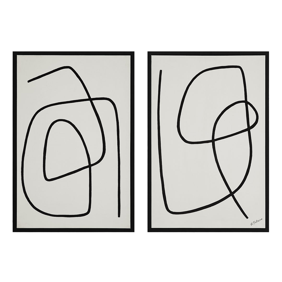 Moreau Canvas Art in Painted Black - available from The Lighting Shoppe, trusted by Canadian homeowners