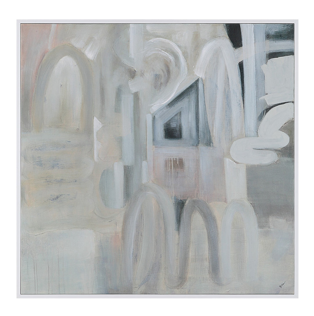 Palazzo Canvas Art in Painted White - available from The Lighting Shoppe, trusted by Canadian homeowners