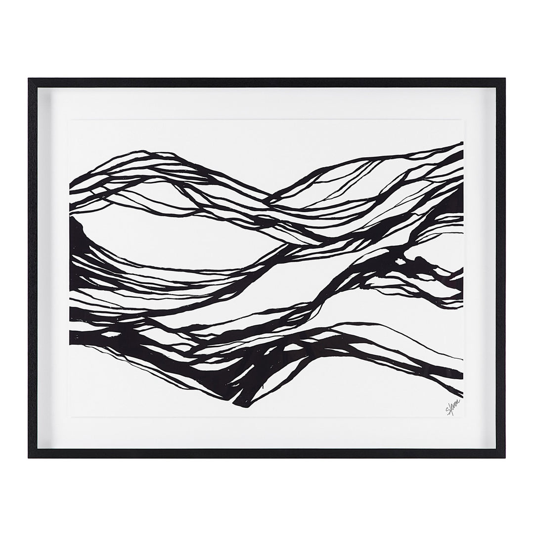 Mica Canvas Art in Painted Black - available from The Lighting Shoppe, trusted by Canadian homeowners