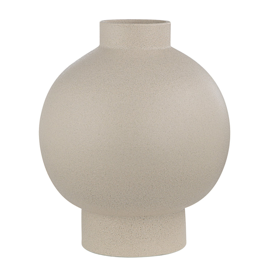 Lamoureux Vase in Textured Matte Ivory - available from The Lighting Shoppe, trusted by Canadian homeowners
