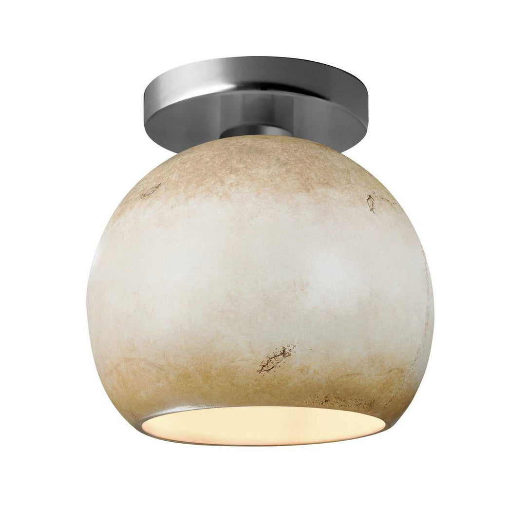 Radiance One Light Semi-Flush Mount in Greco Travertine Justice Designs