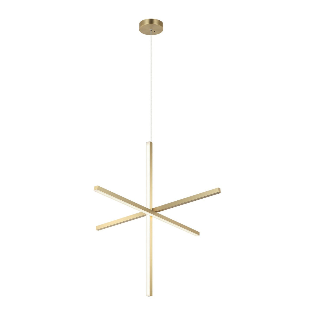 Matteo Canada - C38936BG - Three Light Pendant - Crosley - Brushed Gold