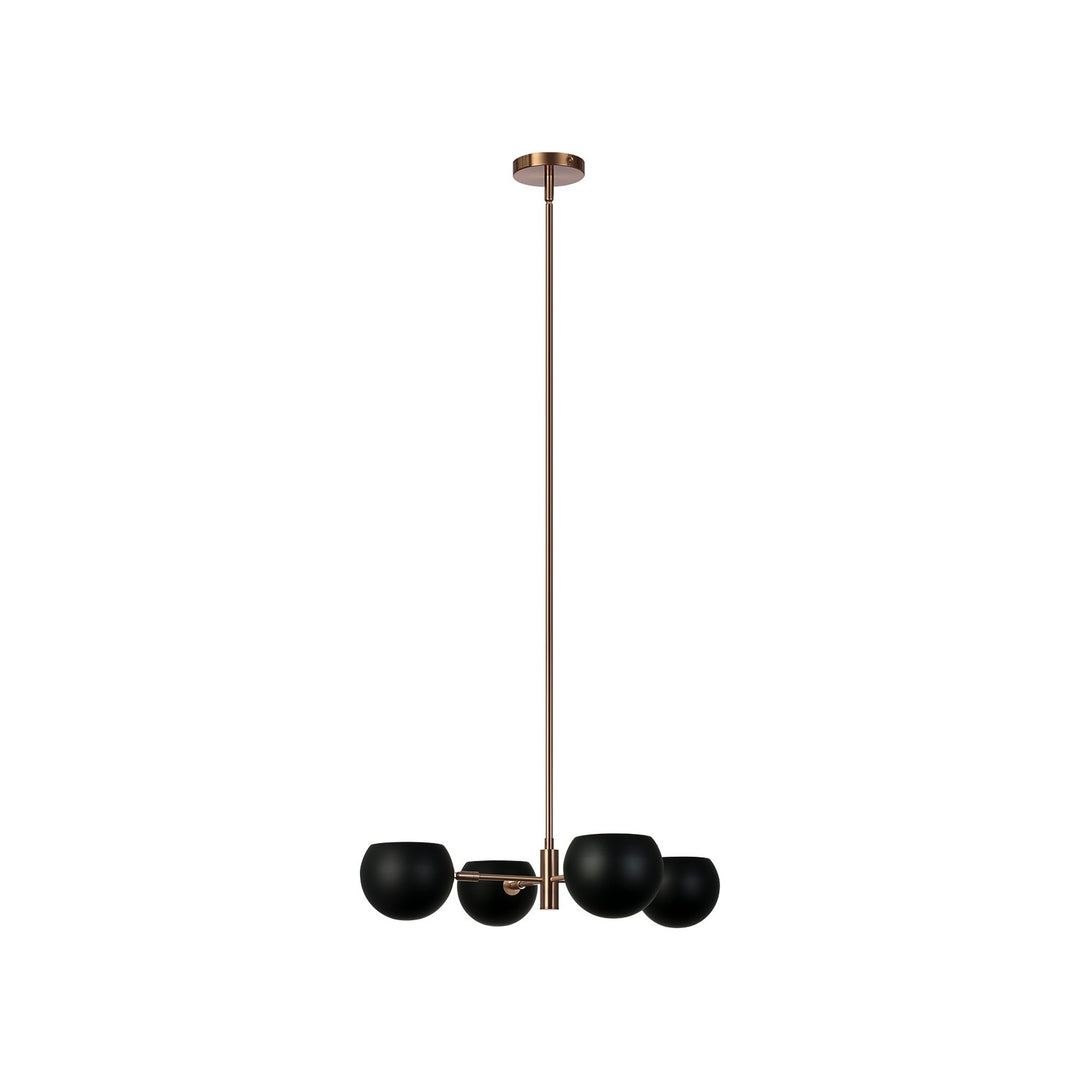 Matteo Canada - CX31704MBAG - Four Light Pendant - Orb - Matte Black