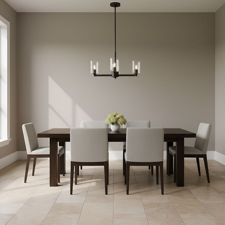 Visual Comfort Studio Canada - 3164203C-112 - Three Light Chandelier - Fullton - Midnight Black