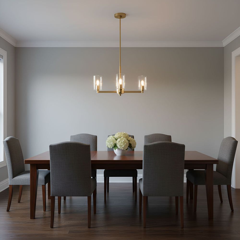 Visual Comfort Studio Canada - 3164203C-848 - Three Light Chandelier - Fullton - Satin Brass
