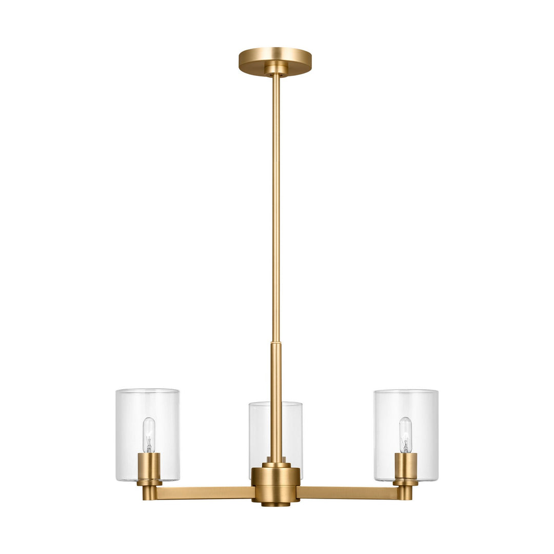 Visual Comfort Studio Canada - 3164203C-848 - Three Light Chandelier - Fullton - Satin Brass